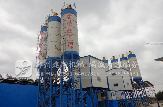 广西柳州双HZS120混凝土ky体育(中国)官方网站站案例