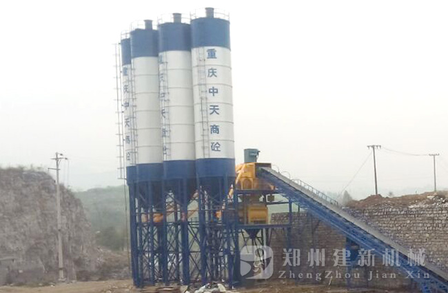 重庆南川南平HZS120混凝土ky体育(中国)官方网站站现场案例